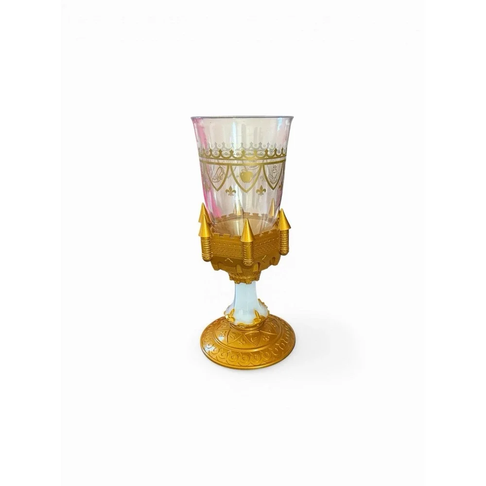 Disney Parks Be Our Guest Light Up Goblets Beauty Beast Cup Gold Castle Souvenir